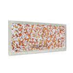 موزاییک واش بتن سابخورده 70*30 سفید قرمز
