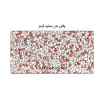 موزاییک واش بتن سفید قرمز