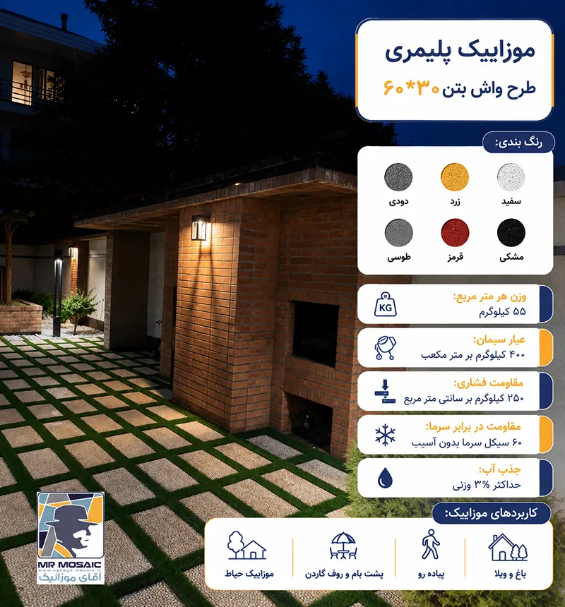 رنگ موزاییک برای حیاط: راهنمای جامع انتخاب طرح و پالت رنگی برای فضاهای کوچک و بزرگ