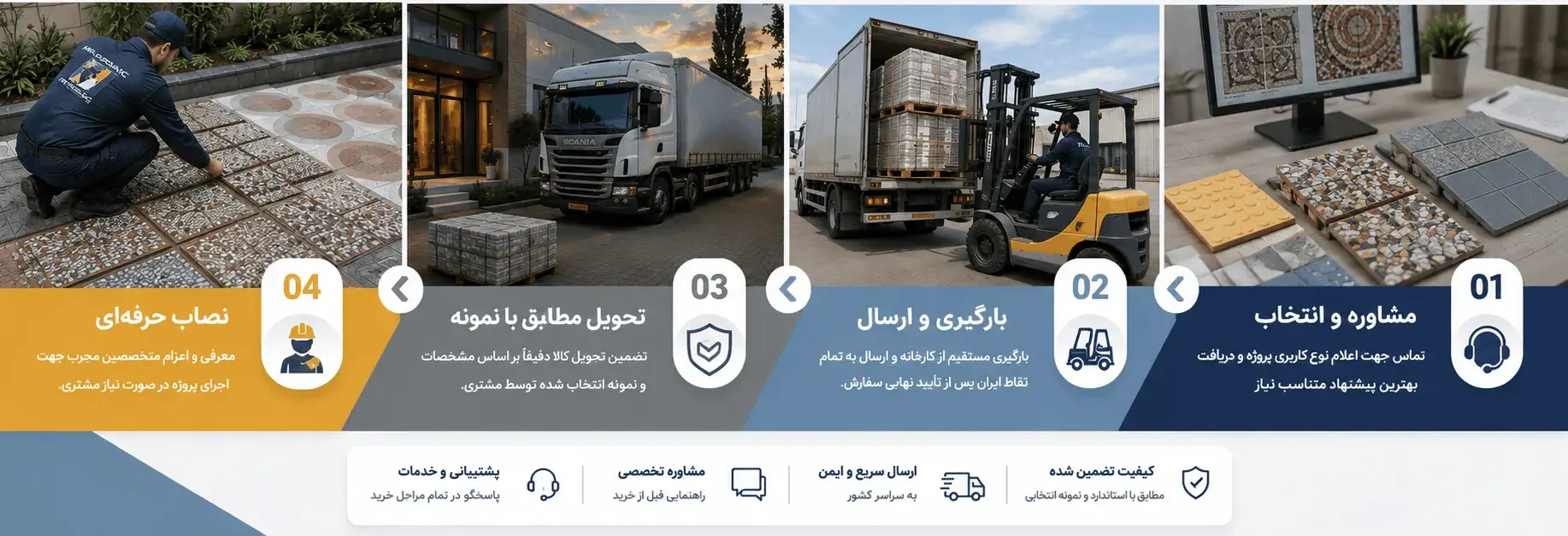 فروش عمده موزاییک در تهران